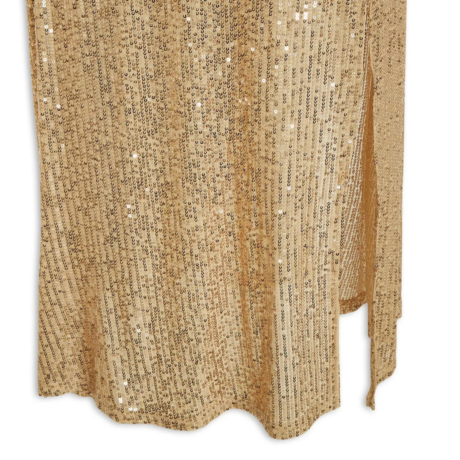 Gold Cap Sleeve Gown