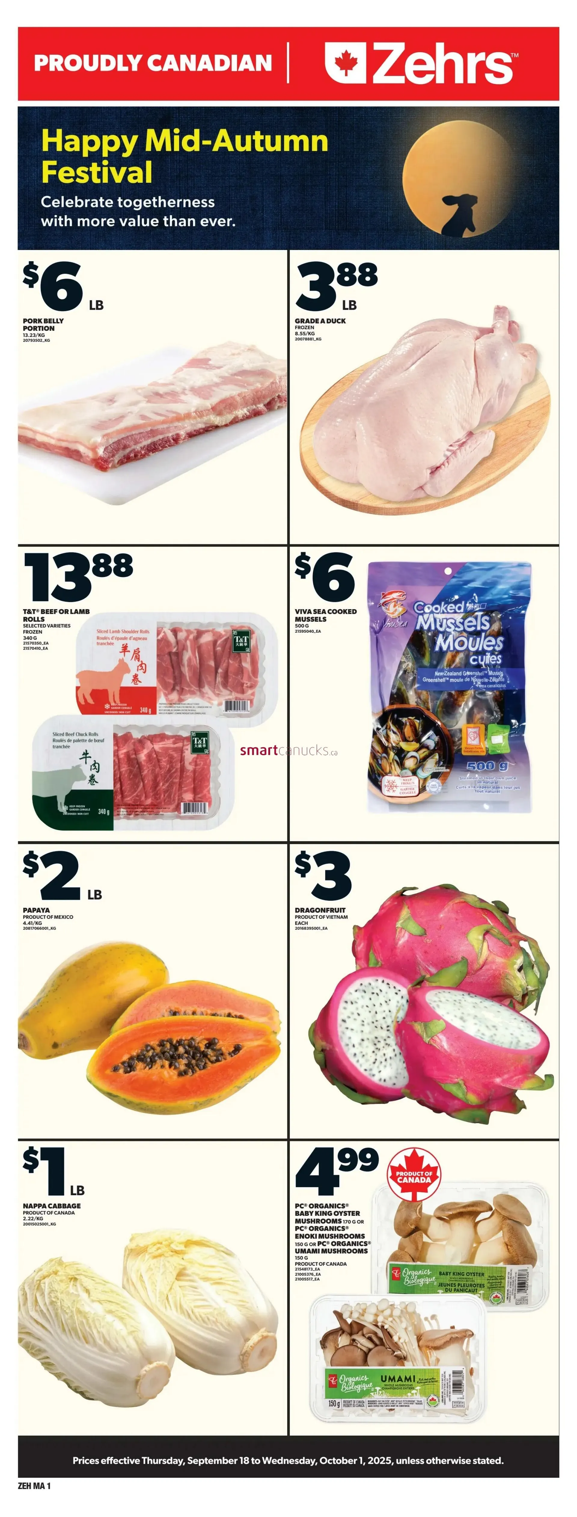 Zehrs  Sales from September 18 to November 1 2025 - flyer page 1