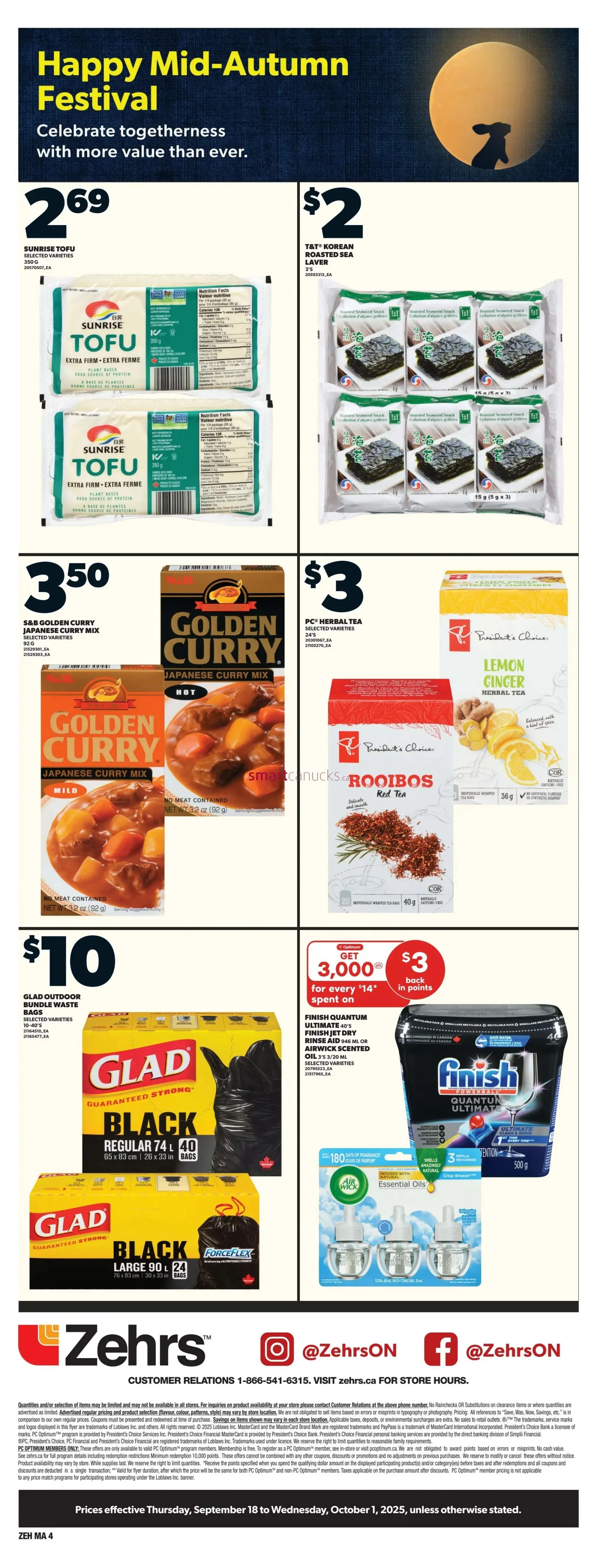 Zehrs  Sales from September 18 to November 1 2025 - flyer page 4