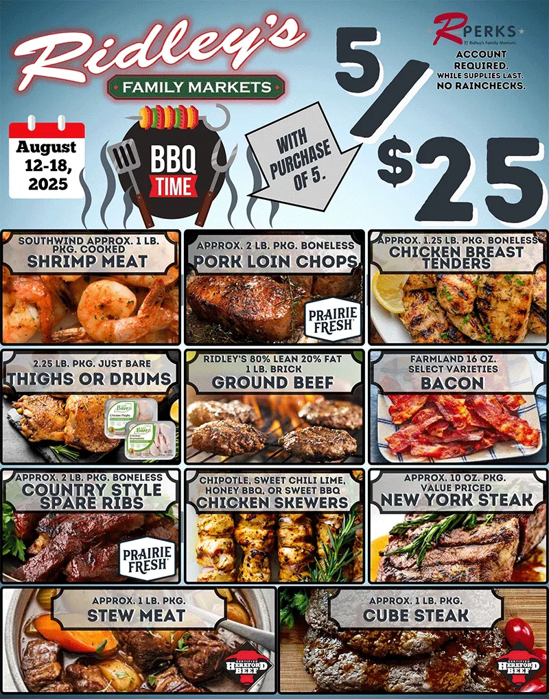 Weekly ad Ridley's Family Markets Sales from August 13 to August 19 2025 - Page