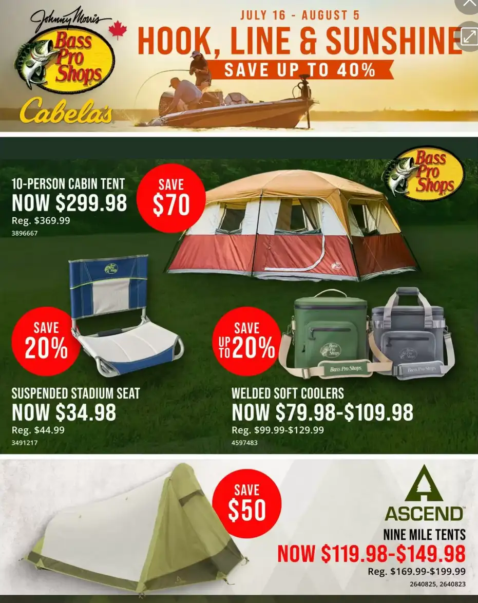Cabela's Sales from July 16 to August 5 2026 - flyer page 