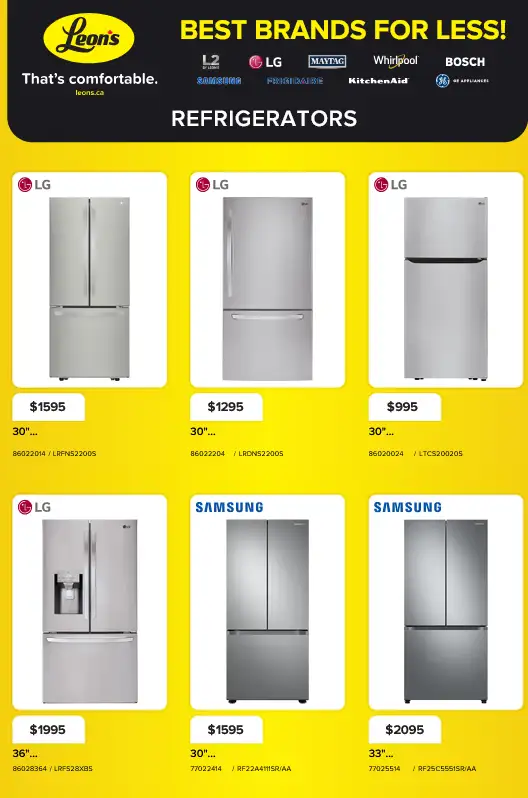 Leon's Sales from April 23 to April 29 2026 - flyer page
