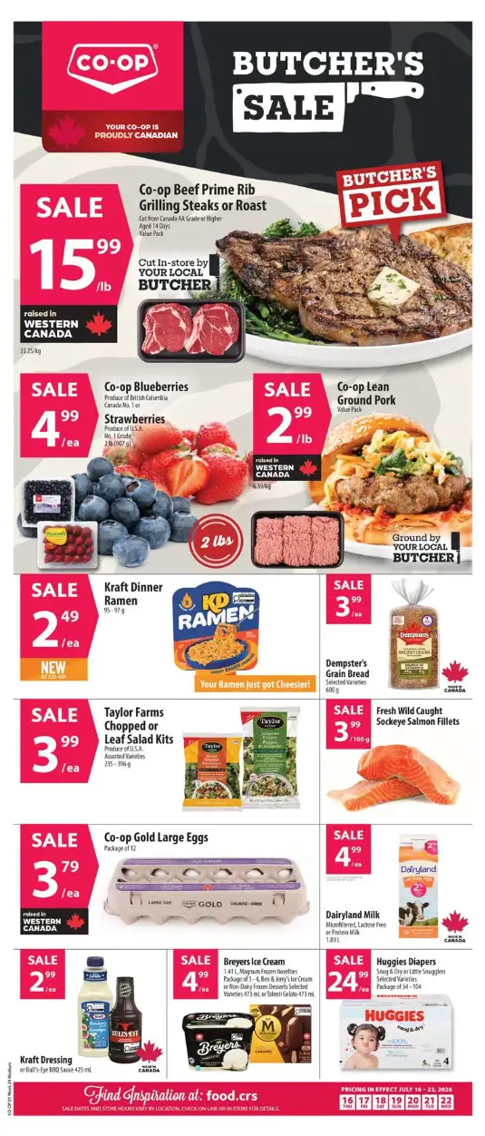  Co-op Food Sales from July 16 to July 22 2026 - flyer page 