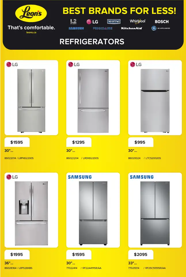 Leon's Sales from April 13 to April 15 2026 - flyer page