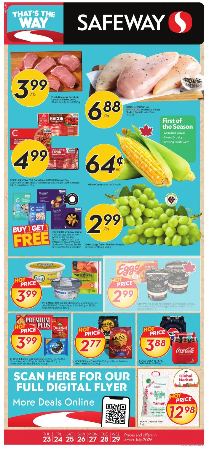 Safeway Sales from July 23 to July 29 2026 - flyer page