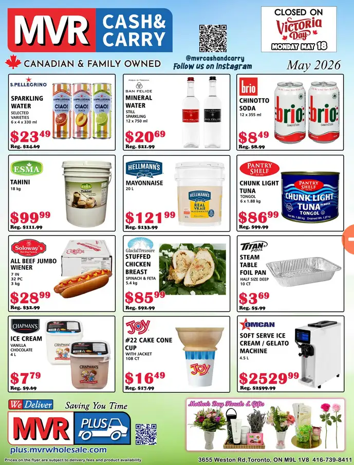 MVR Cash & Carry Sales from May 1 to May 31 2026 - flyer page