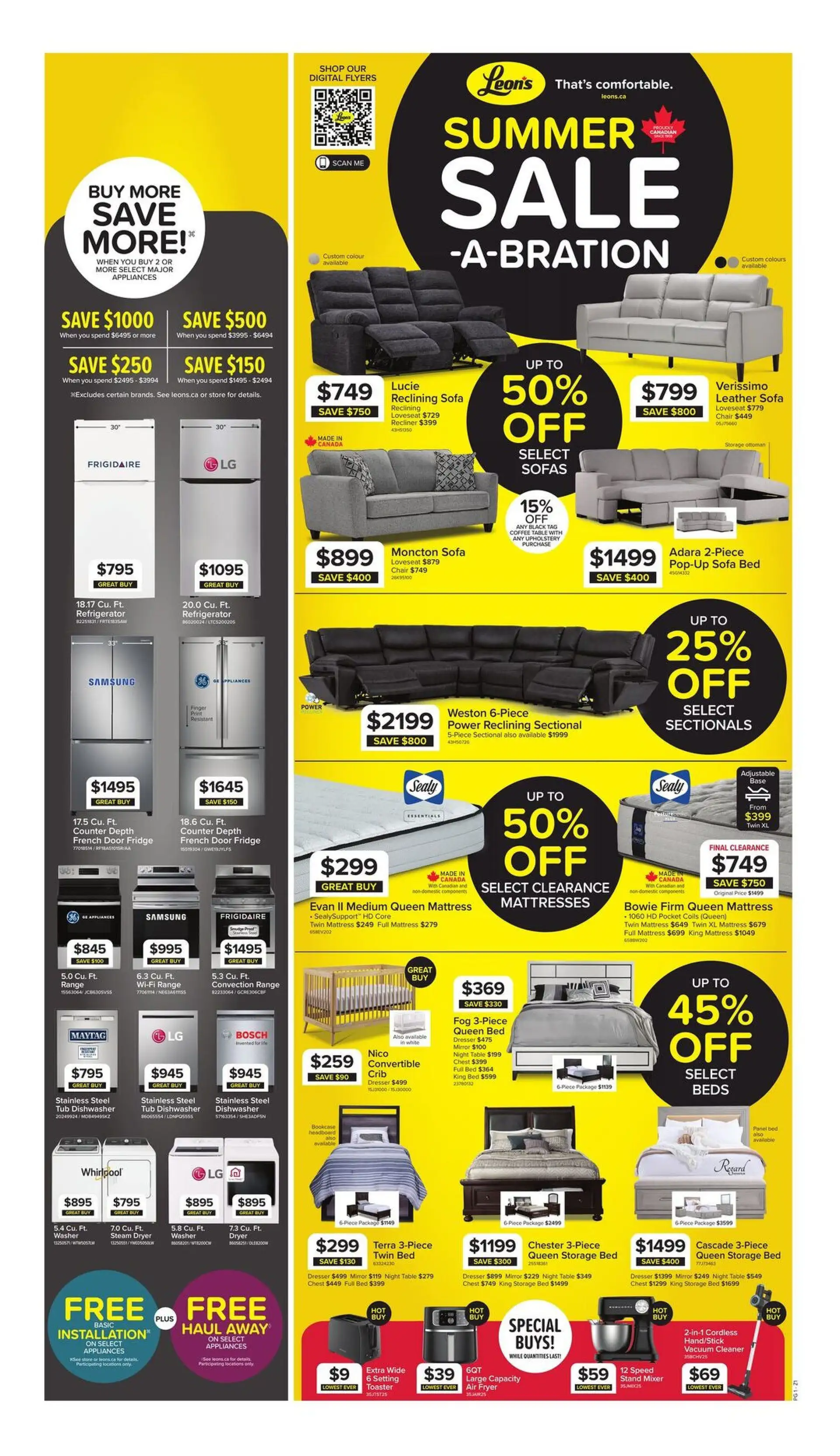Leon's Sales from July 16 to August 5 2026 - flyer page
