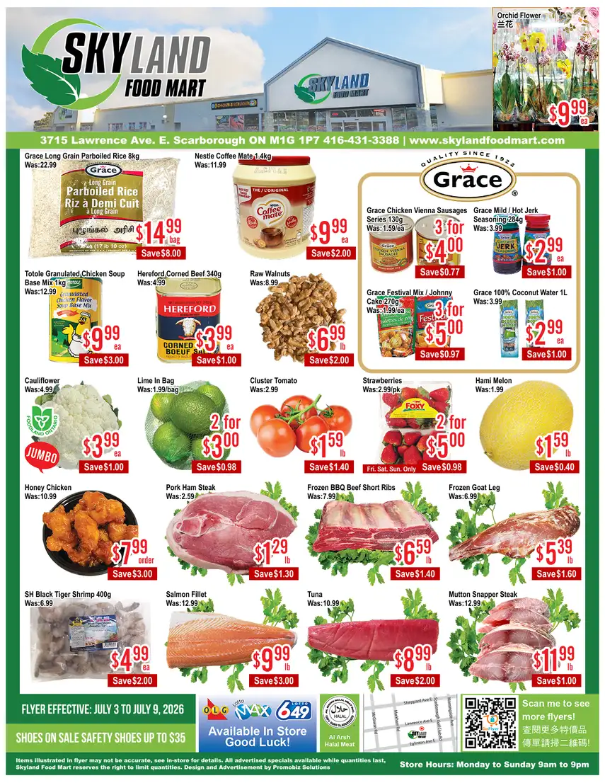 Skyland Foodmart Sales from July 3 to July 9 2026 - flyer page