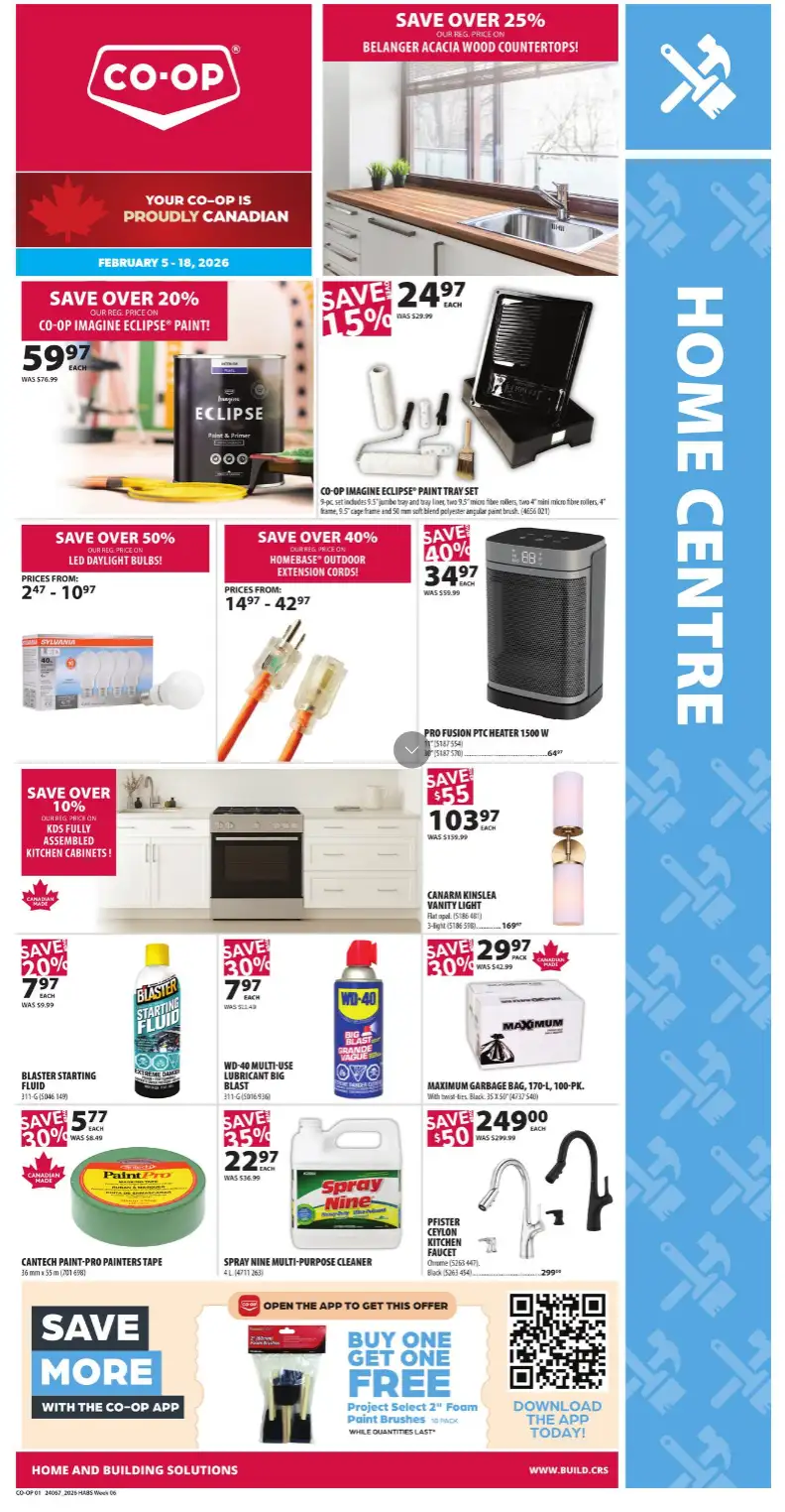 Co-op Home Centre Sales from February 5 to February 18 2026 - flyer page