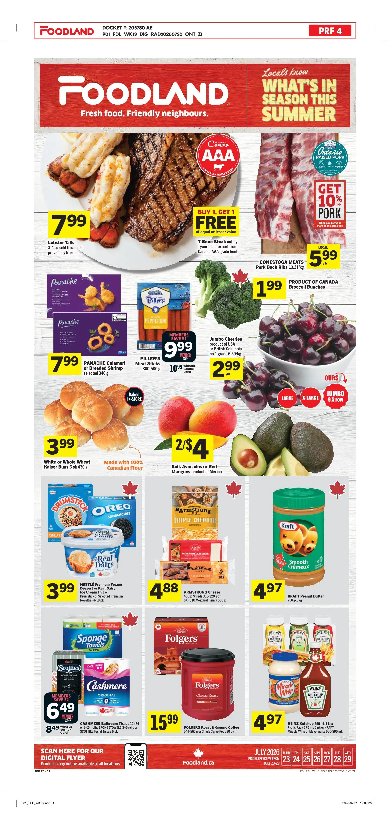 Foodland Sales from July 23 to July 29 2026 - flyer page