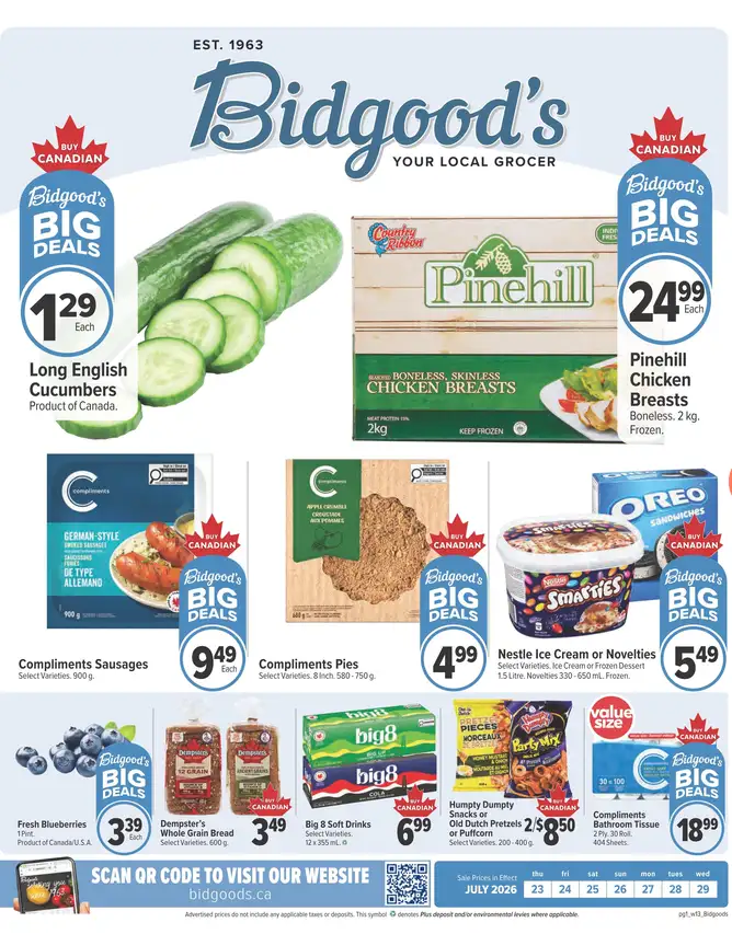 Bidgood's Sales from July 23 to July 29 2026 - flyer page