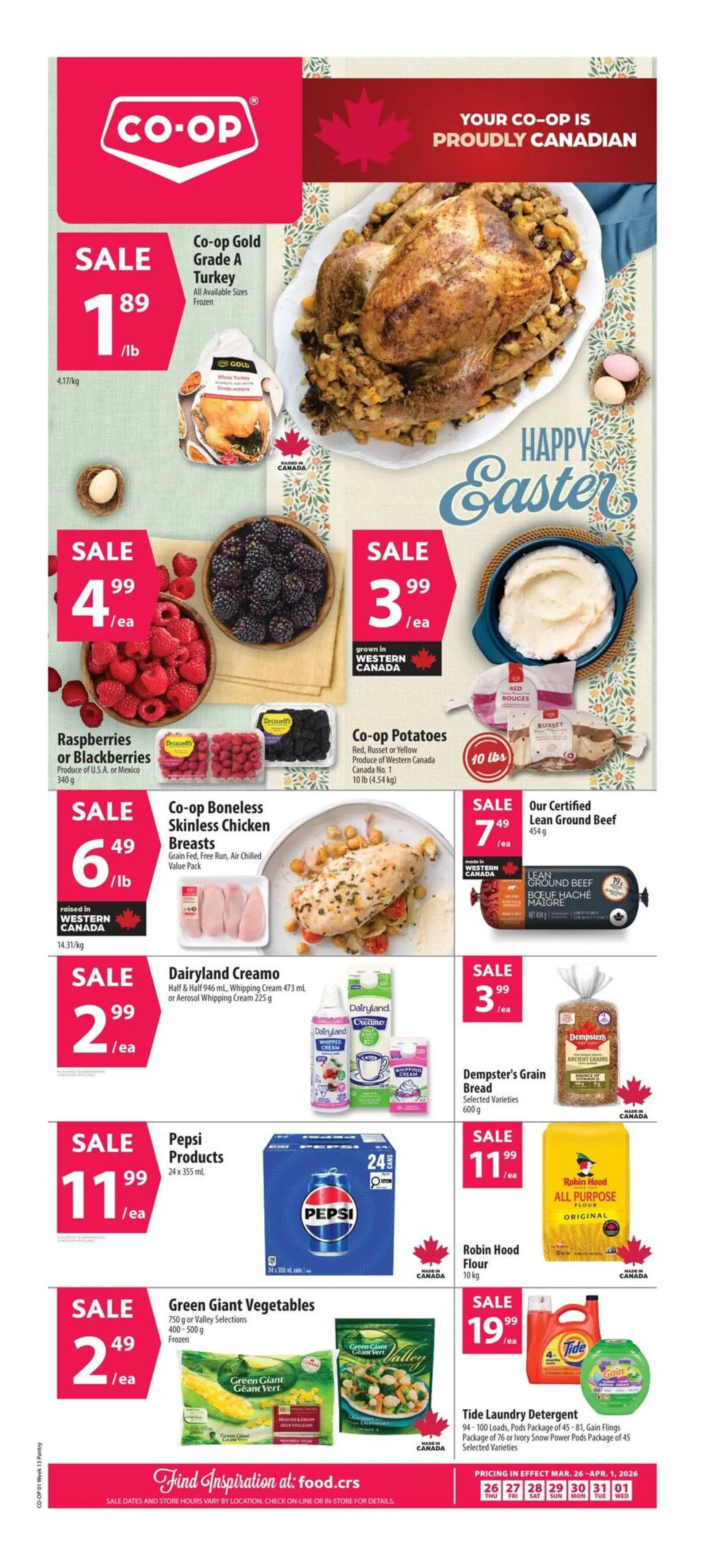 Co-op Food Sales from March 26 to April 1 2026 - flyer page