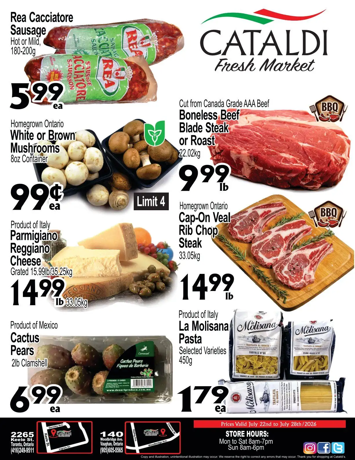 Cataldi Fresh Market Sales from July 22 to July 28 2026 - flyer page 