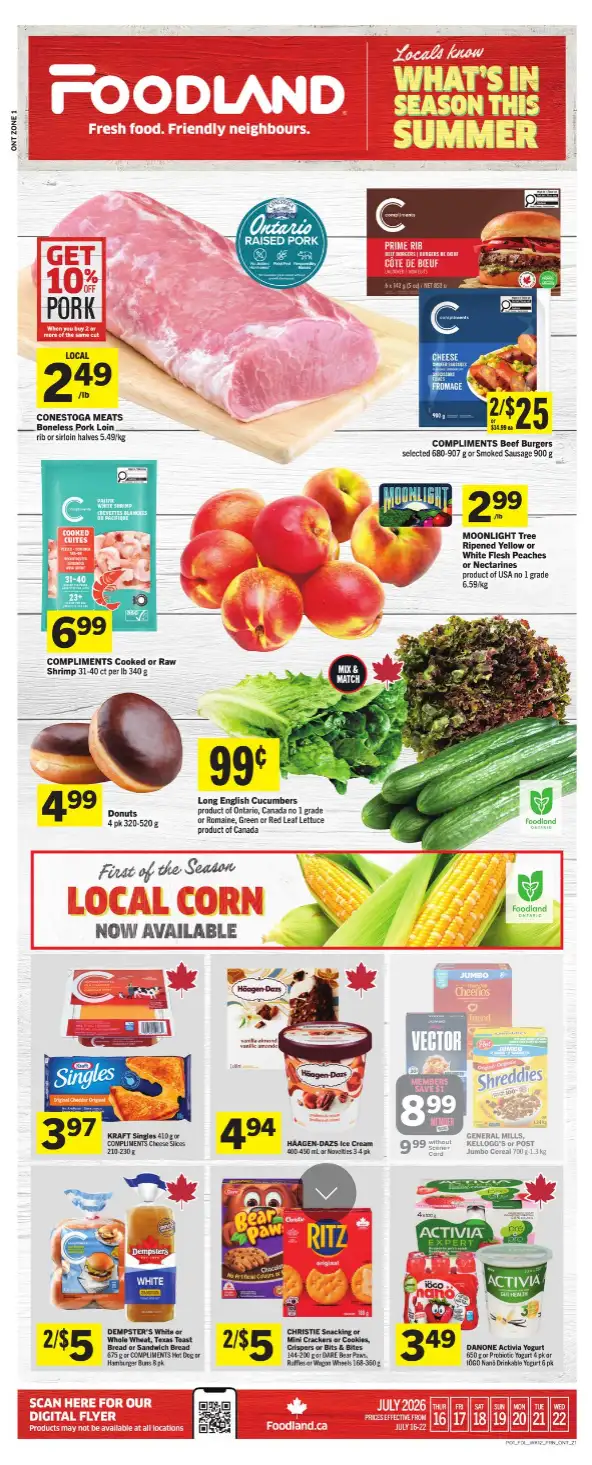 Foodland Sales from July 16 to July 22 2026 - flyer page