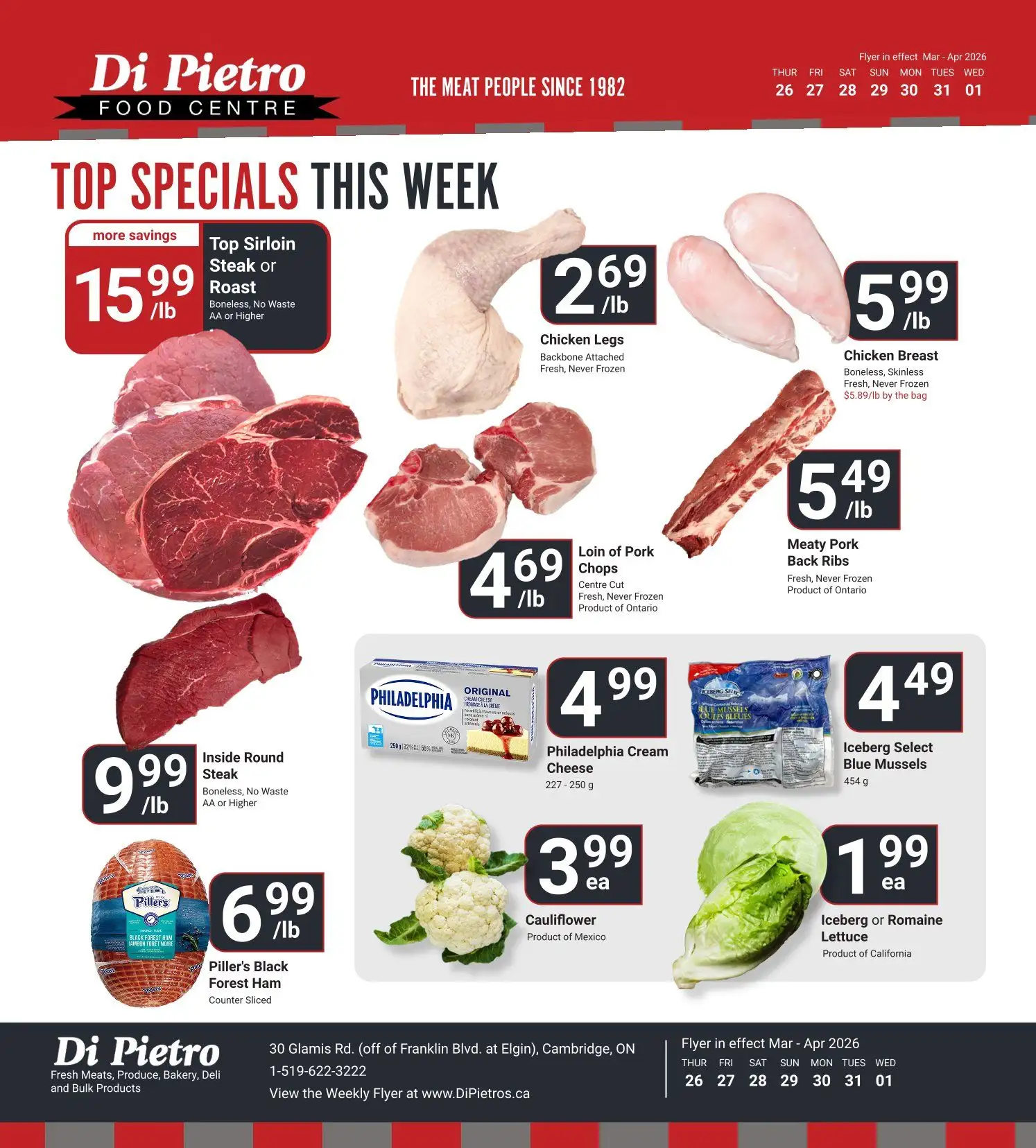Di Pietro Sales from March 26 to April 1 2026 - flyer page