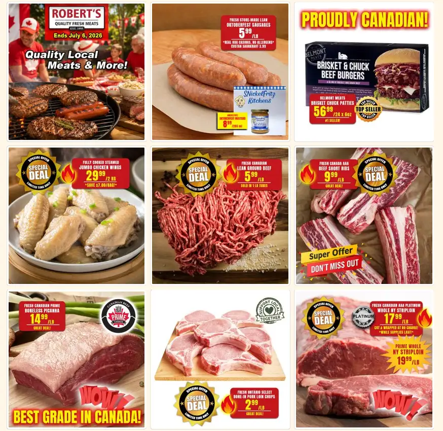  Roberts Fresh and Boxed Meats Sales from July 3 to July 9 2026 - flyer page 