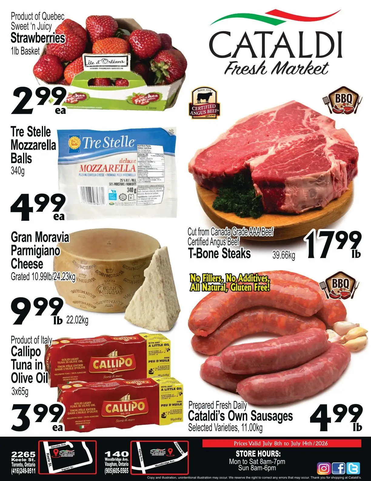 Cataldi Fresh Market Sales from July 8 to July 14 2026 - flyer page 