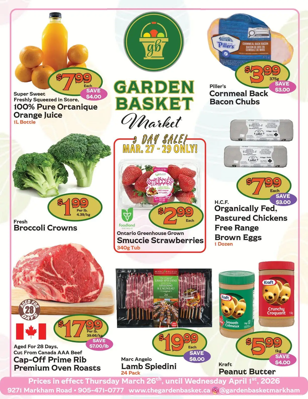 The Garden Basket Sales from March 26 to April 1 2026 - flyer page