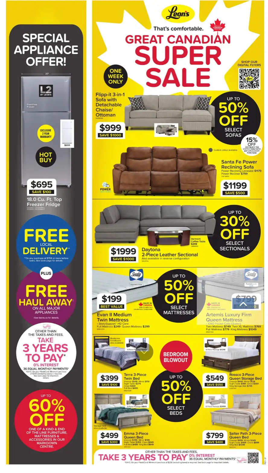 Leon's Sales from May 7 to May 13 2026 - flyer page