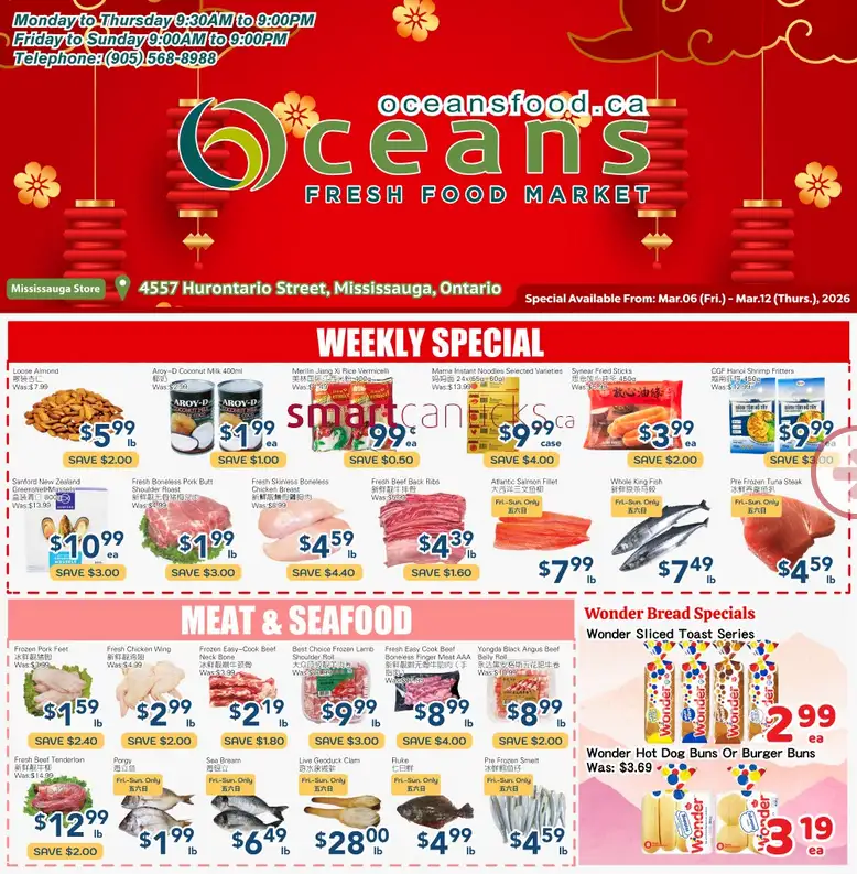 Oceans Sales from March 6 to March 12 2026 - flyer page