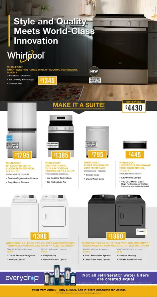 Leon's Sales from April 2 to May 6 2026 - flyer page