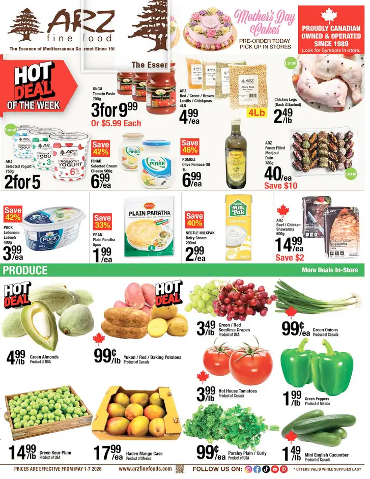 Arz Fine Foods Sales from May 1 to May 7 2026 - flyer page 