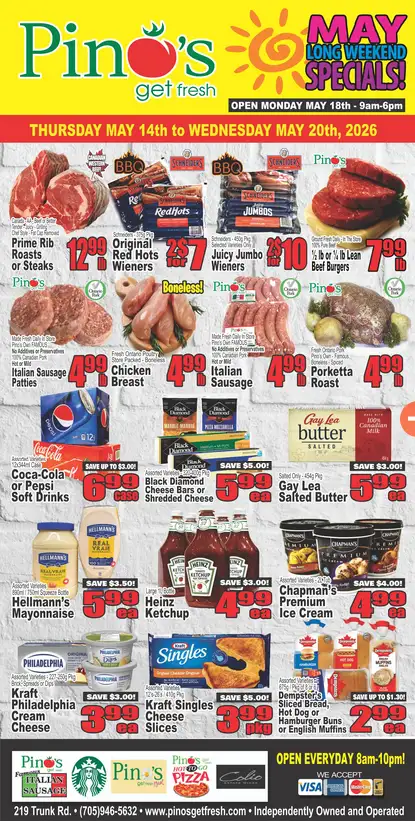 Pino's Sales from May 14 to May 20 2026 - flyer page