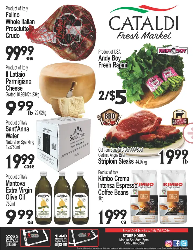 Cataldi Fresh Market Sales from July 1 to July 7 2026 - flyer page 