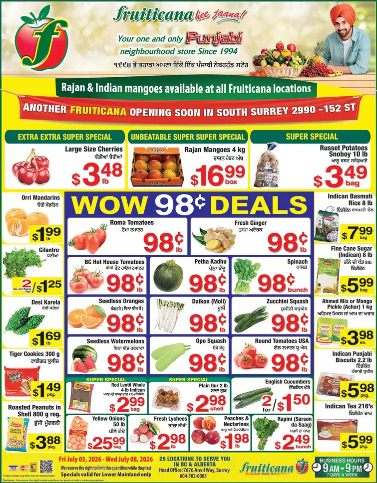 Fruiticana Sales from July 3 to July 8 2026 - flyer page