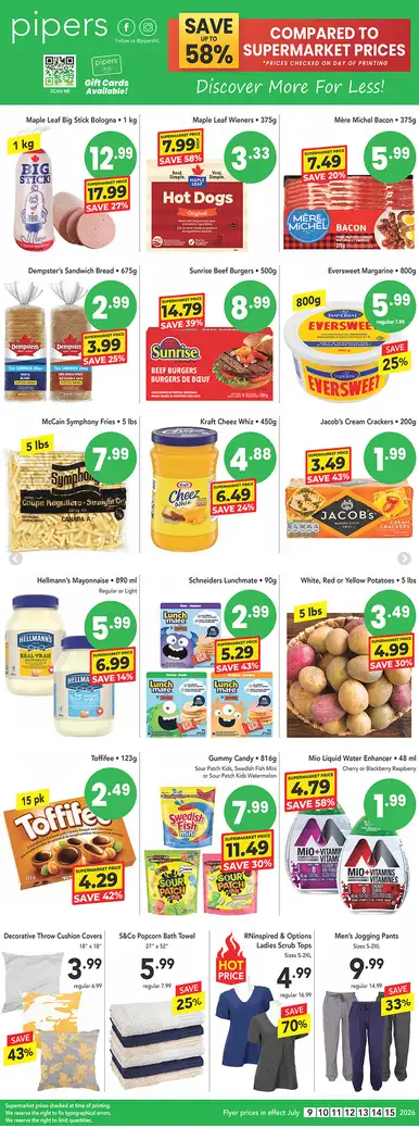 Pipers Sales from July 16 to July 22 2026 - flyer page 