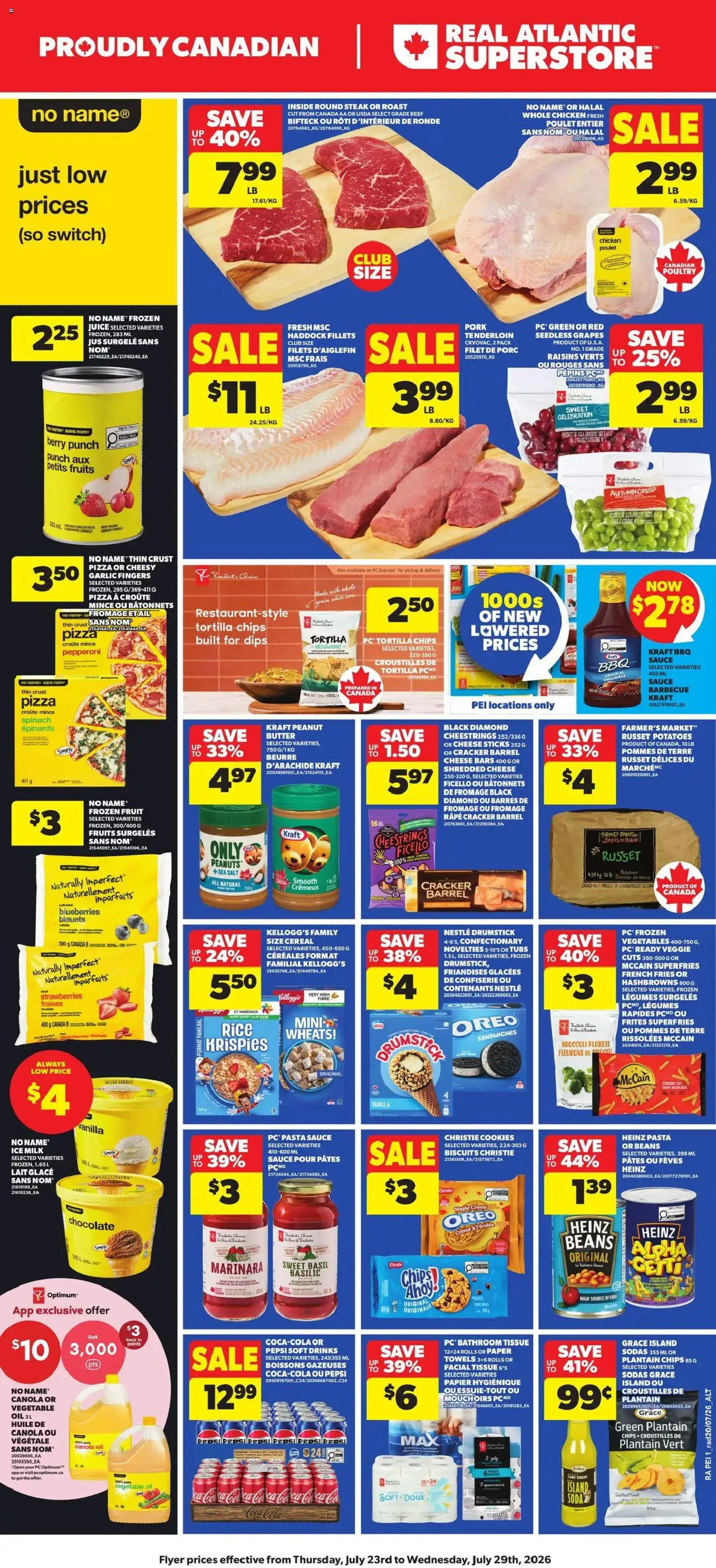 Atlantic Superstore weekly flyer / circulaire from Jul 23, 2026 > weekly specials & deals