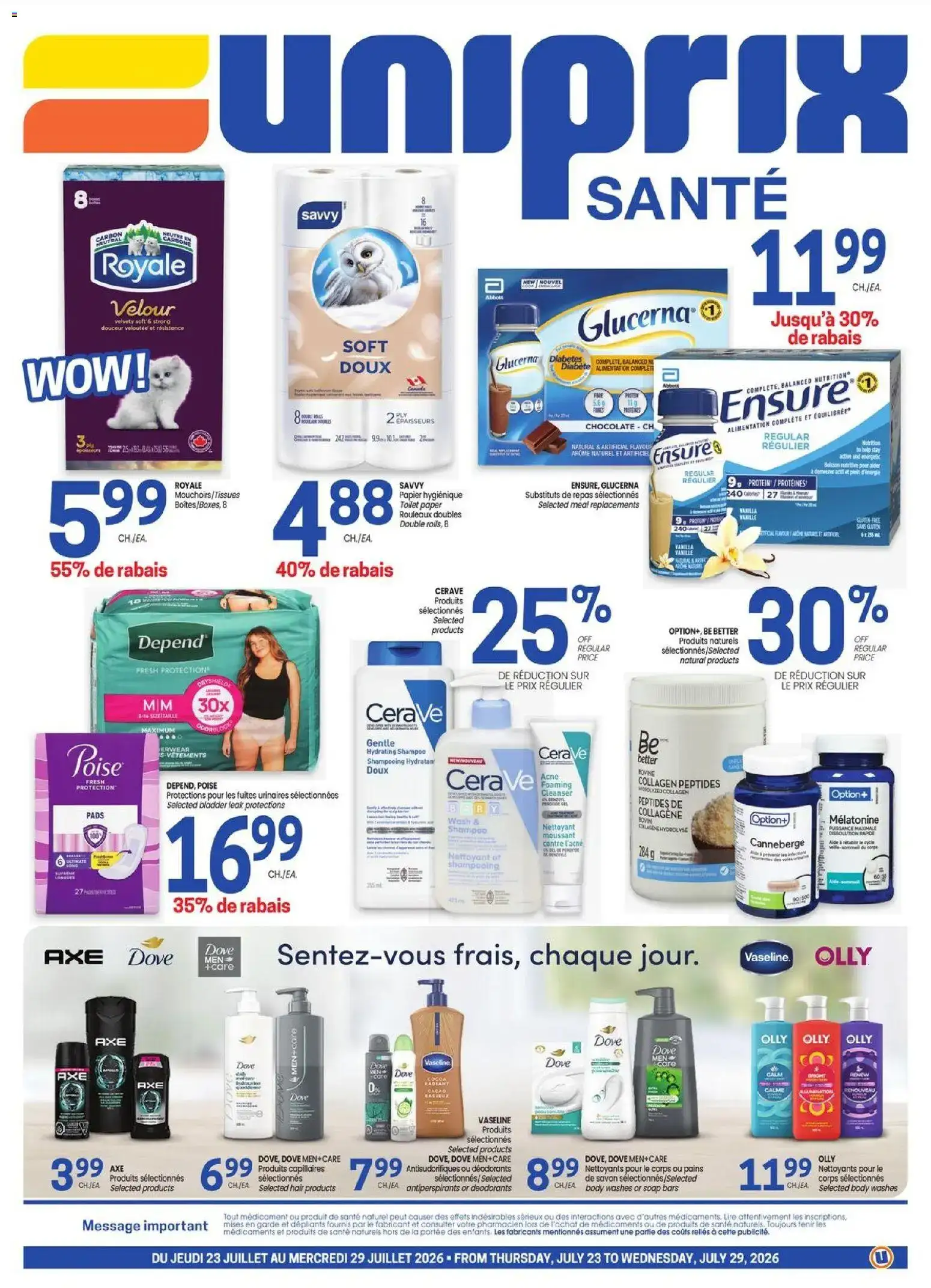 Uniprix - Uniprix Sante from Jul 23, 2026 > weekly specials & deals