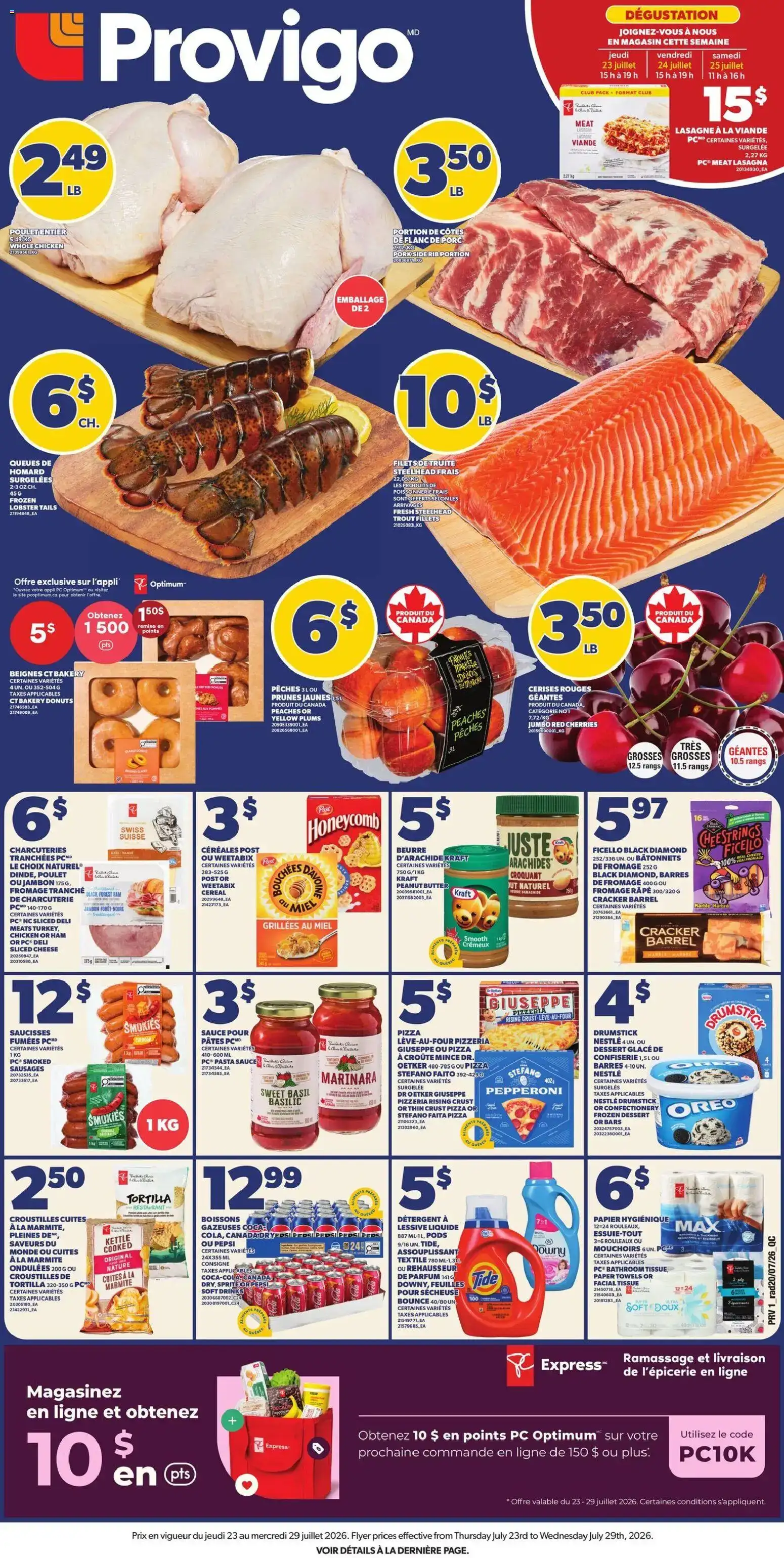 Provigo weekly flyer / circulaire from Jul 23, 2026 > weekly specials & deals