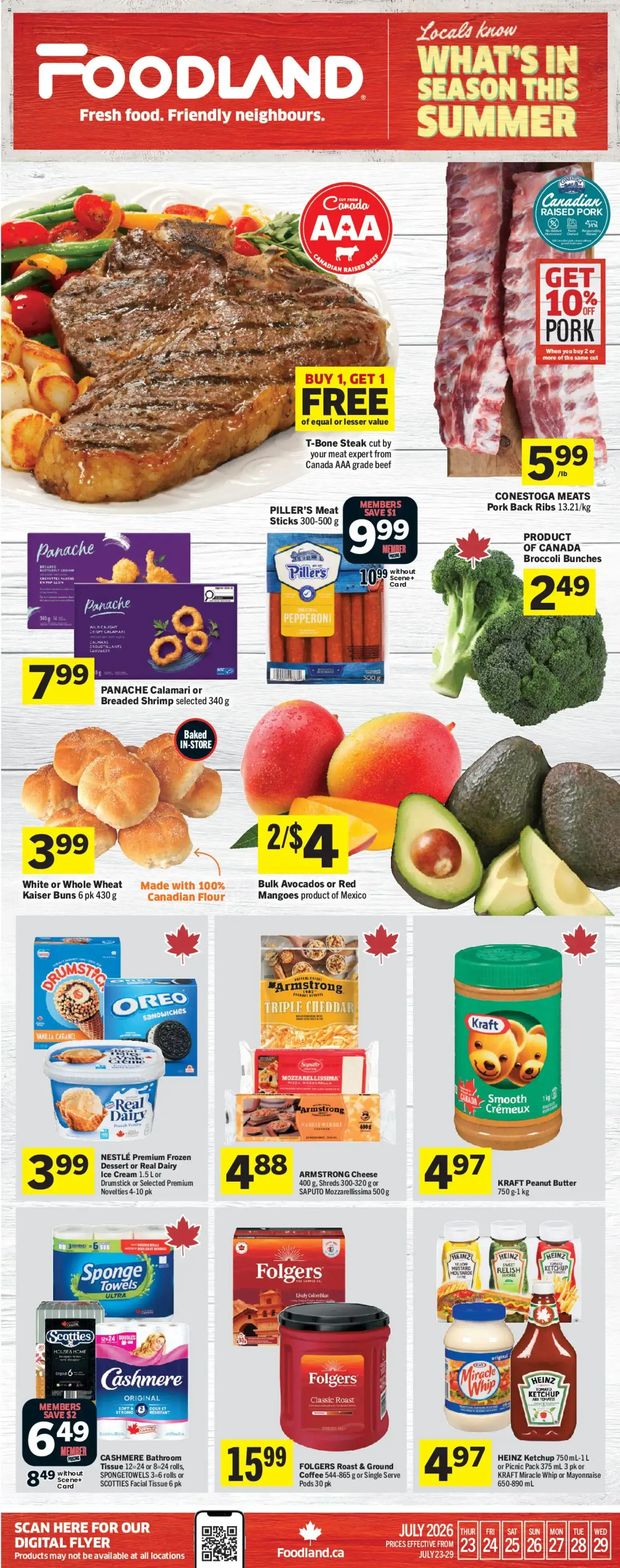 Foodland weekly flyer / circulaire from Jul 23, 2026 > weekly specials & deals
