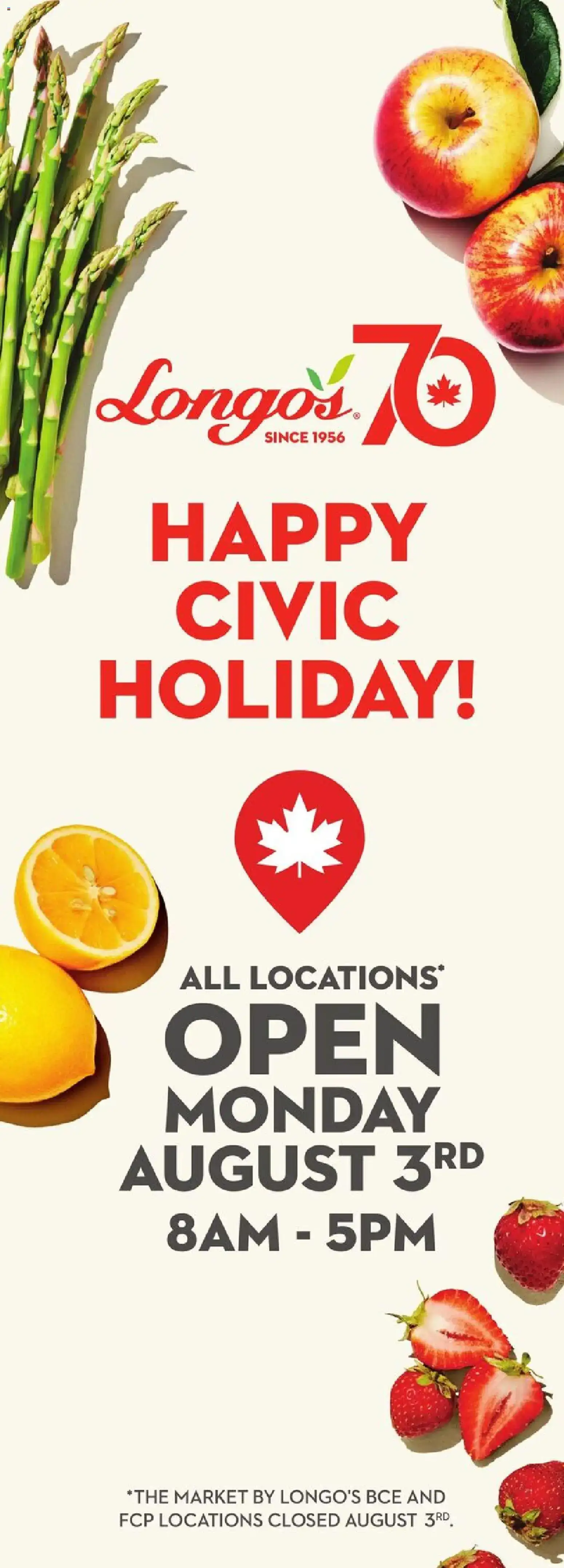 Longo's Civic Holiday Hours