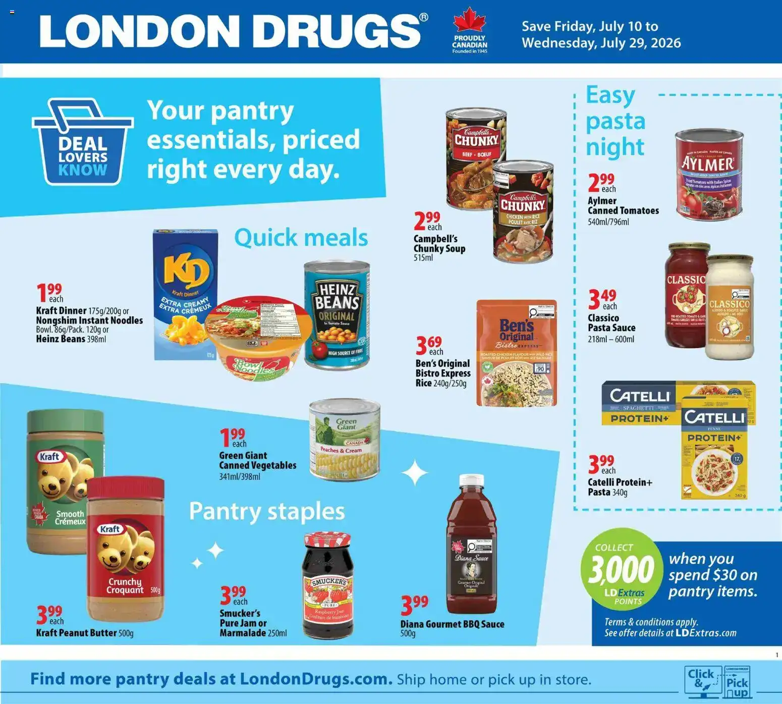 Your pantry essentials, priced right every day.