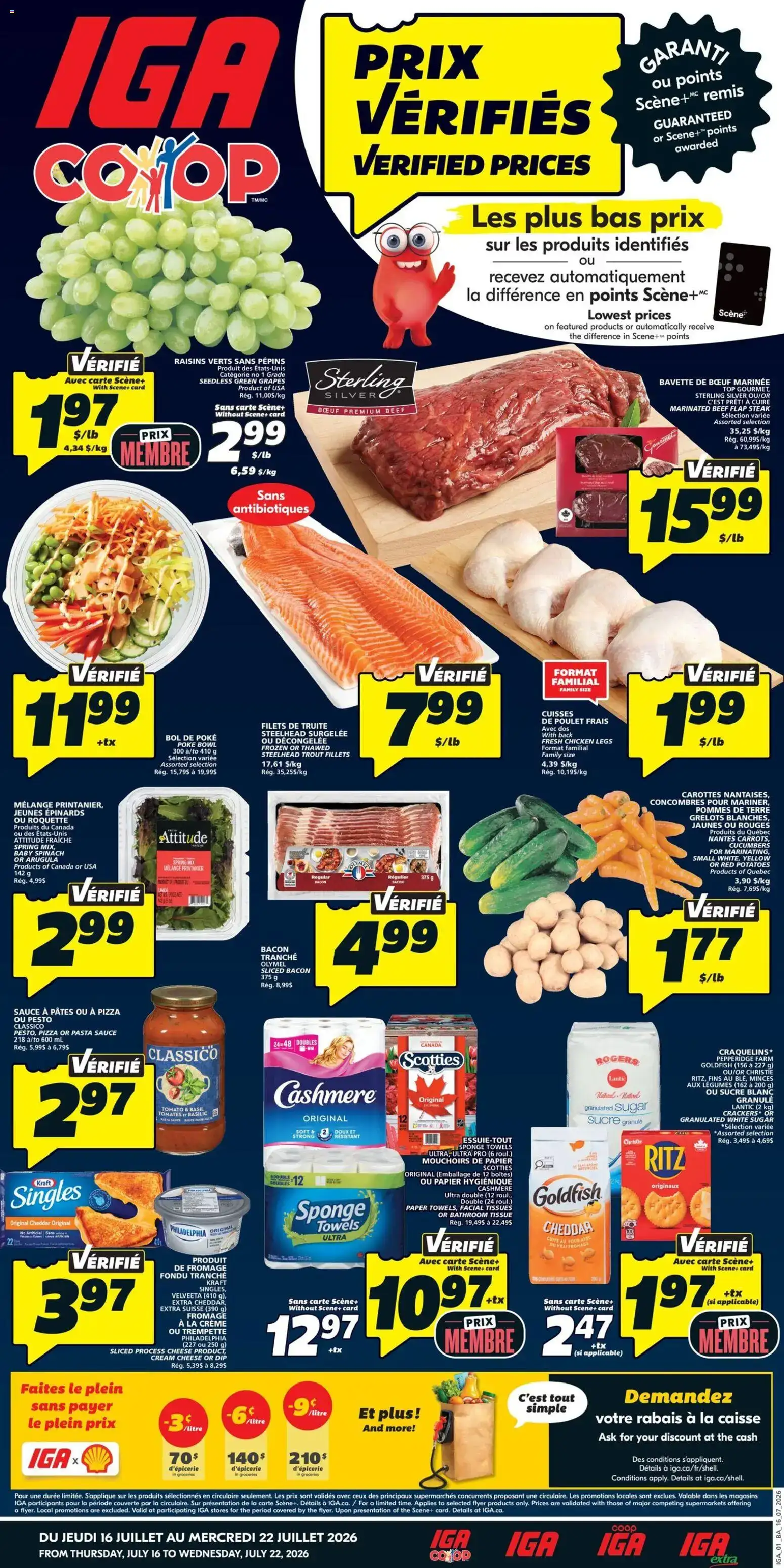 IGA weekly flyer / circulaire from Jul 16, 2026 > weekly specials & deals