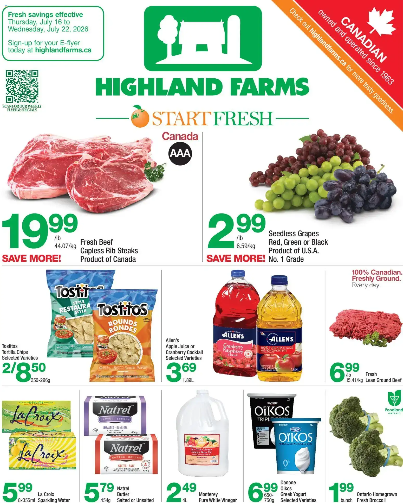 Highland Farms weekly flyer / circulaire from Jul 16, 2026 > weekly specials & deals