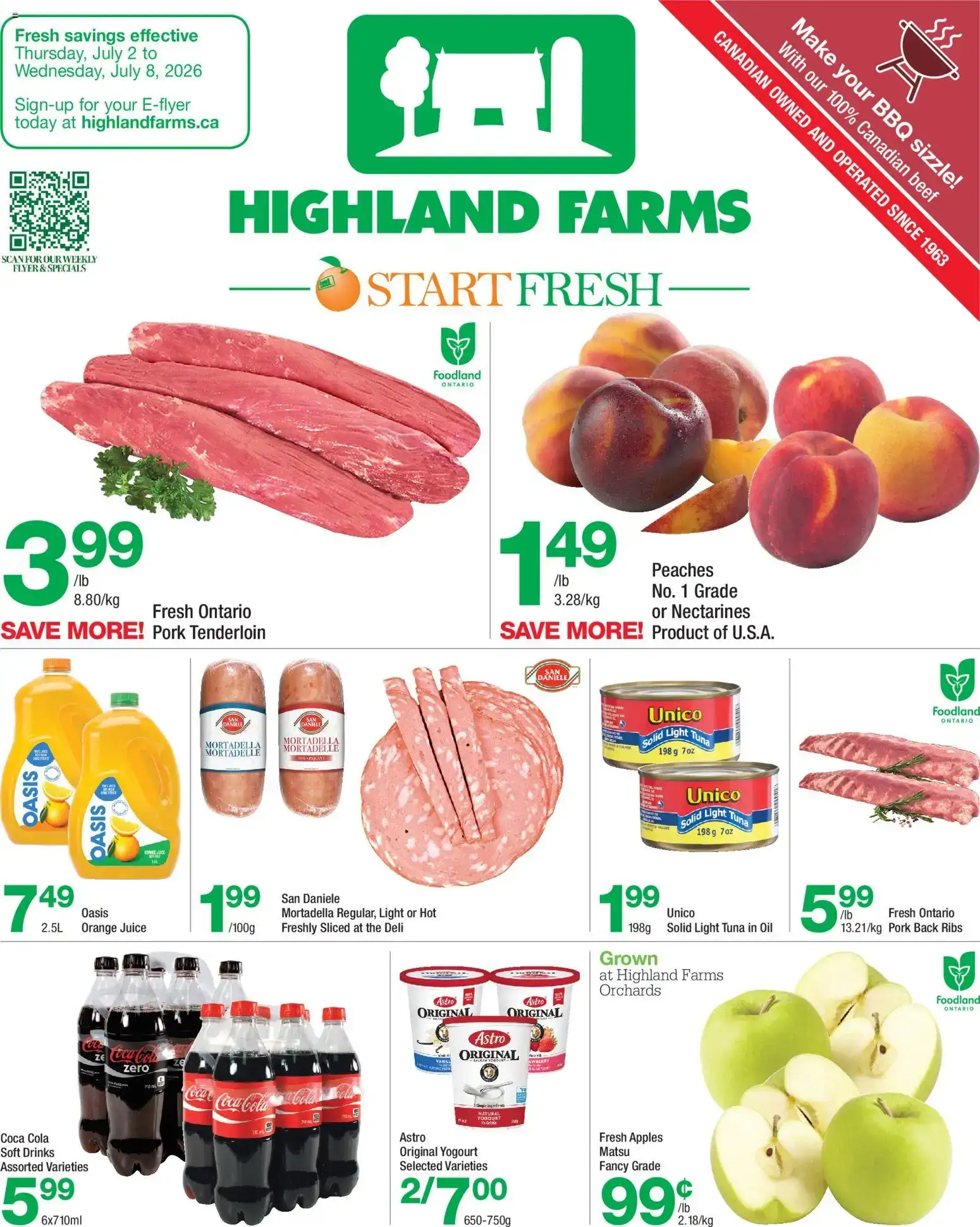 Highland Farms weekly flyer / circulaire from Jul 2, 2026 > weekly specials & deals