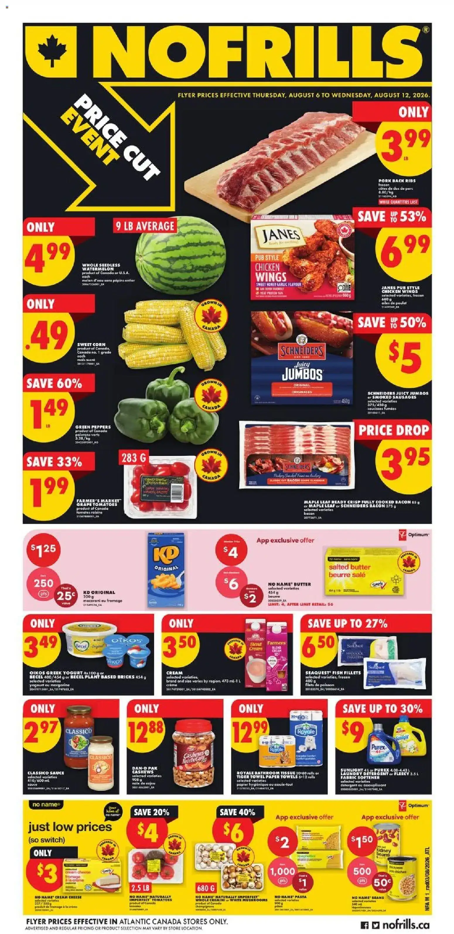 No Frills weekly flyer - NS from Aug 6, 2026 > weekly specials & deals