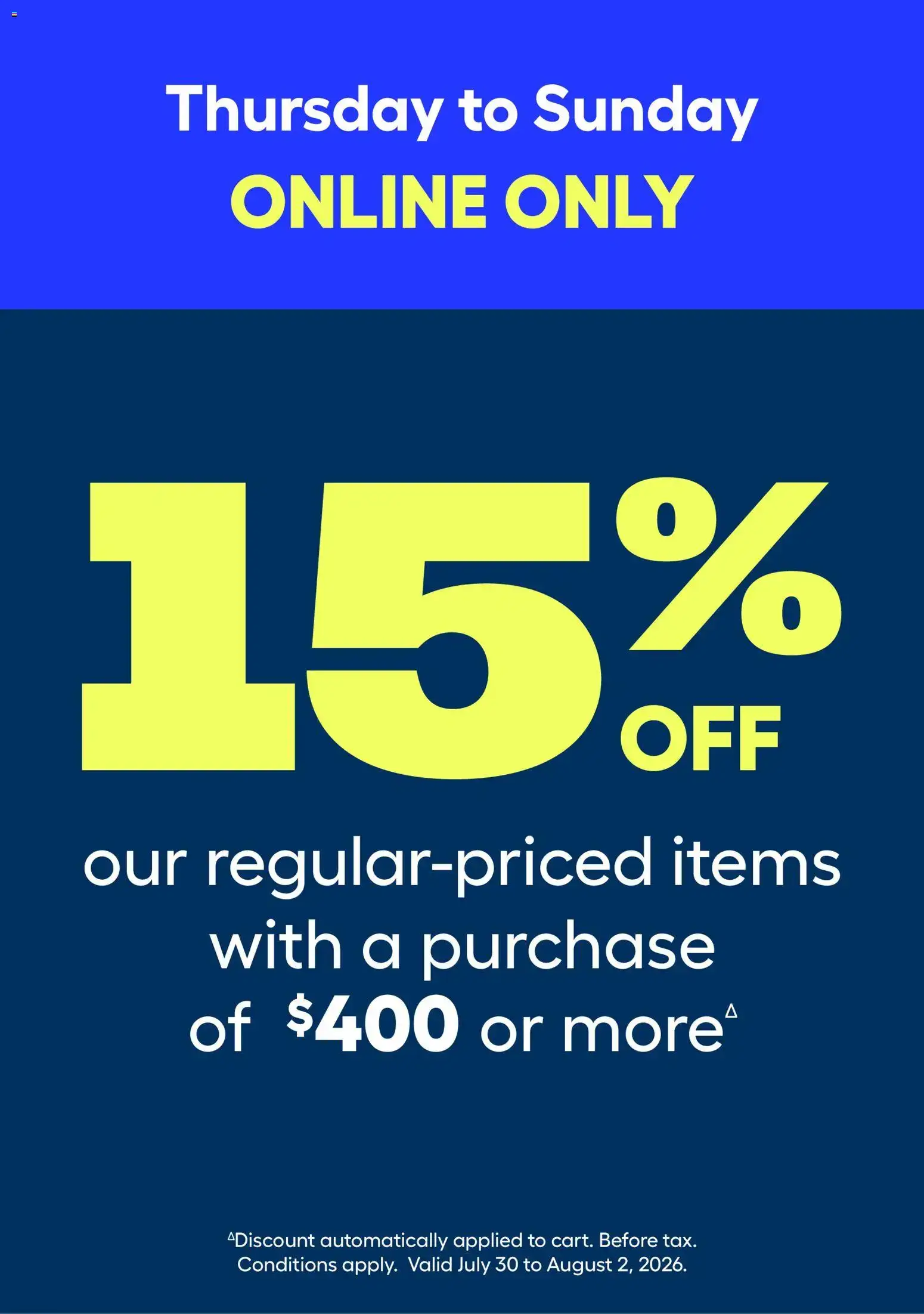 Rona weekly flyer from Jul 30, 2026 > weekly specials & deals