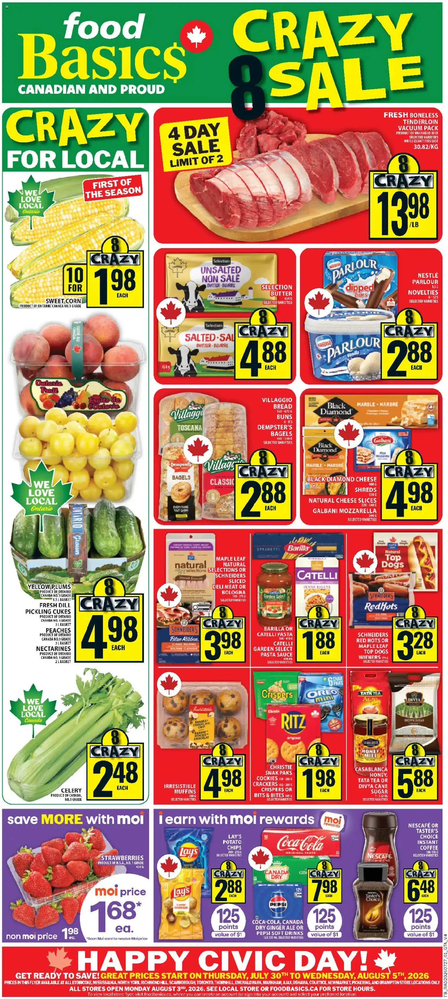 Food Basics weekly flyer / circulaire from Jul 30, 2026 > weekly specials & deals