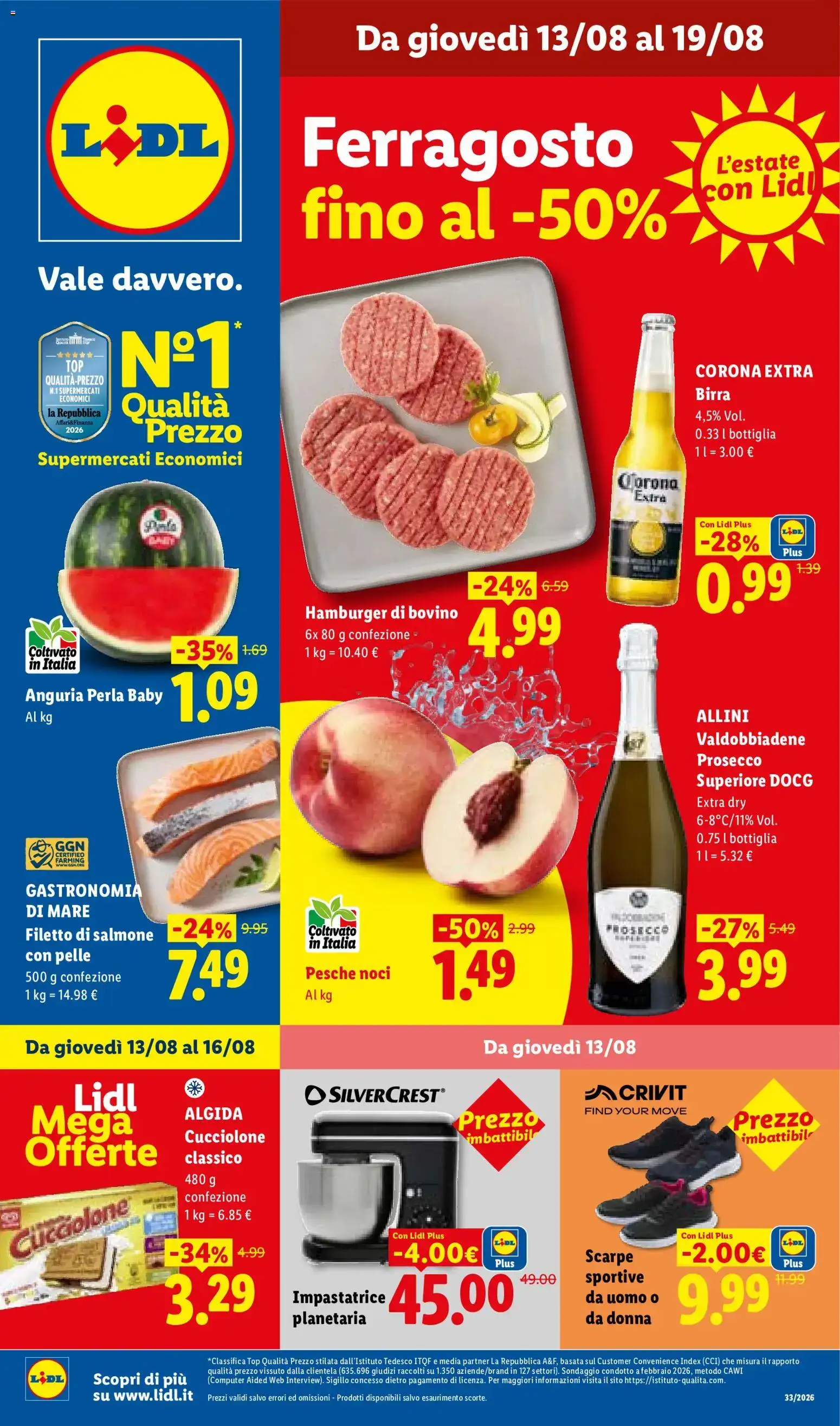 LIDL Ferragosto fino al -50%