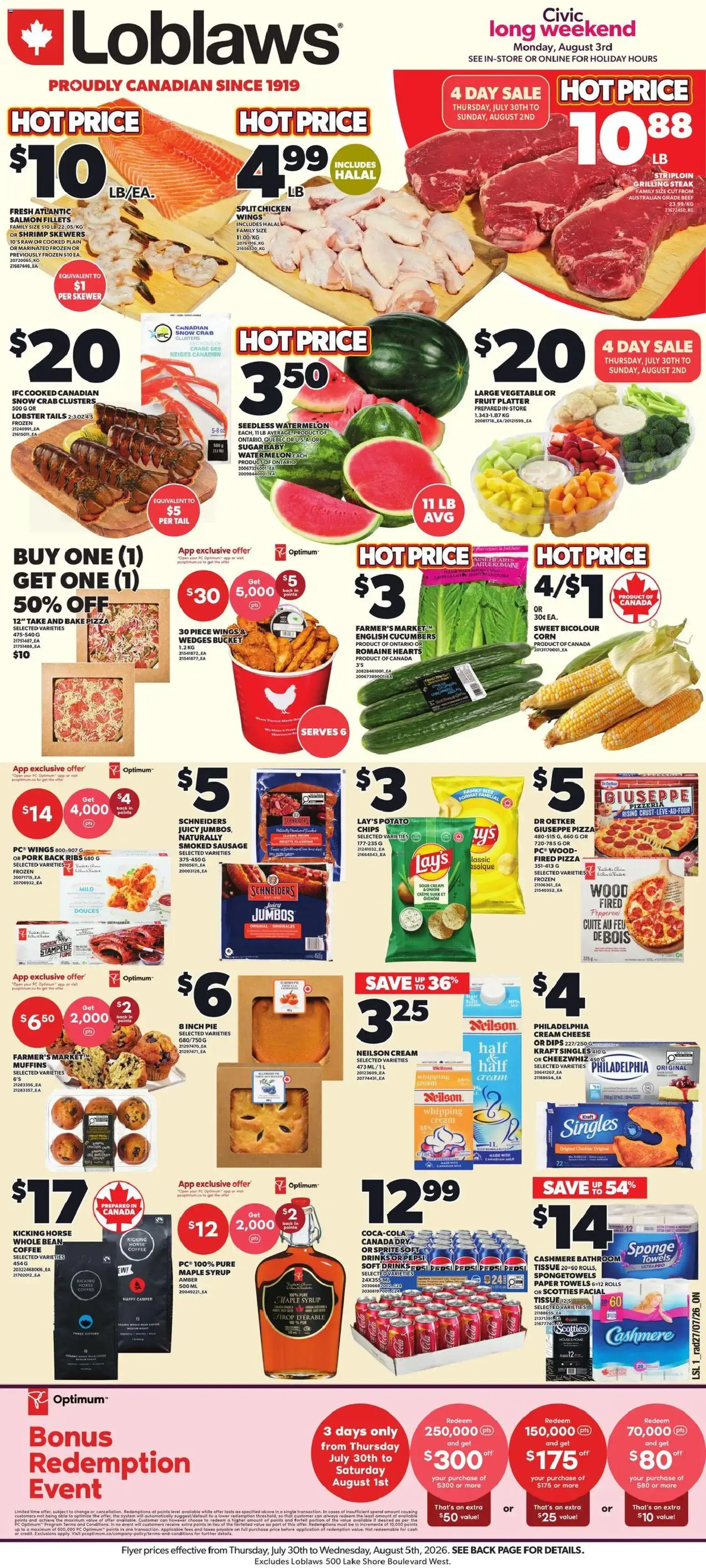 Loblaws weekly flyer / circulaire from Jul 30, 2026 > weekly specials & deals