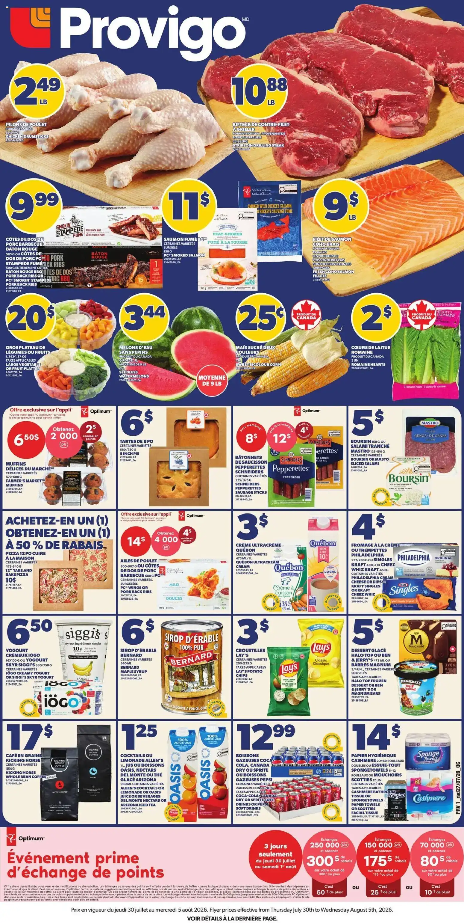 Provigo weekly flyer / circulaire from Jul 30, 2026 > weekly specials & deals