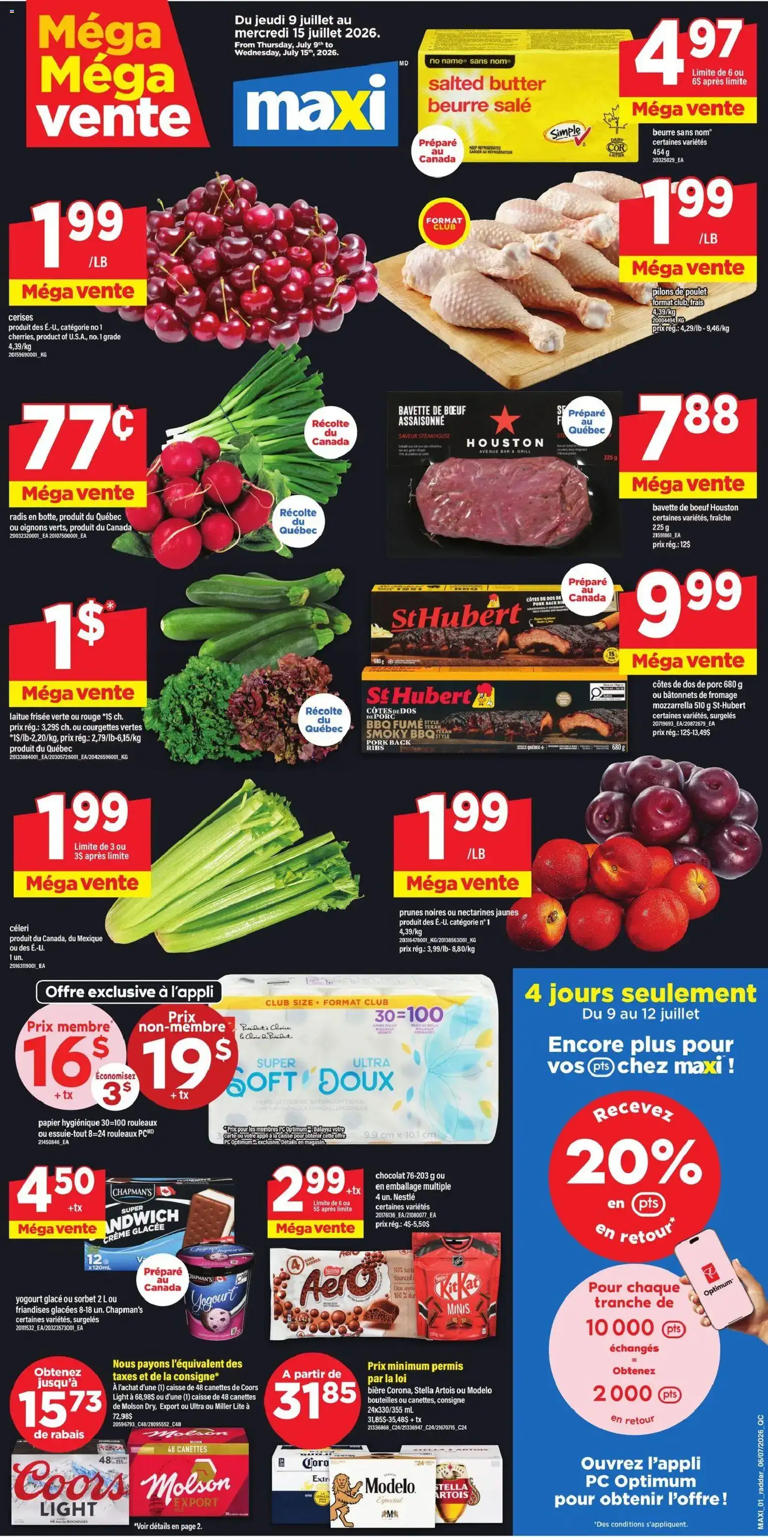 Maxi weekly flyer / circulaire from Jul 9, 2026 > weekly specials & deals
