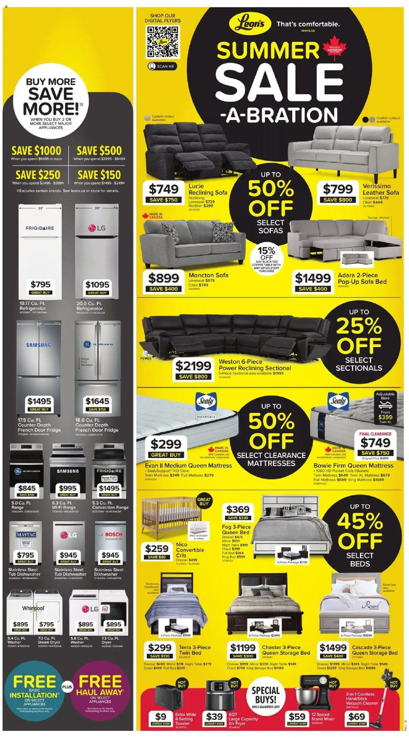 Leon's Summer Sale -A-BRATION Flyer
