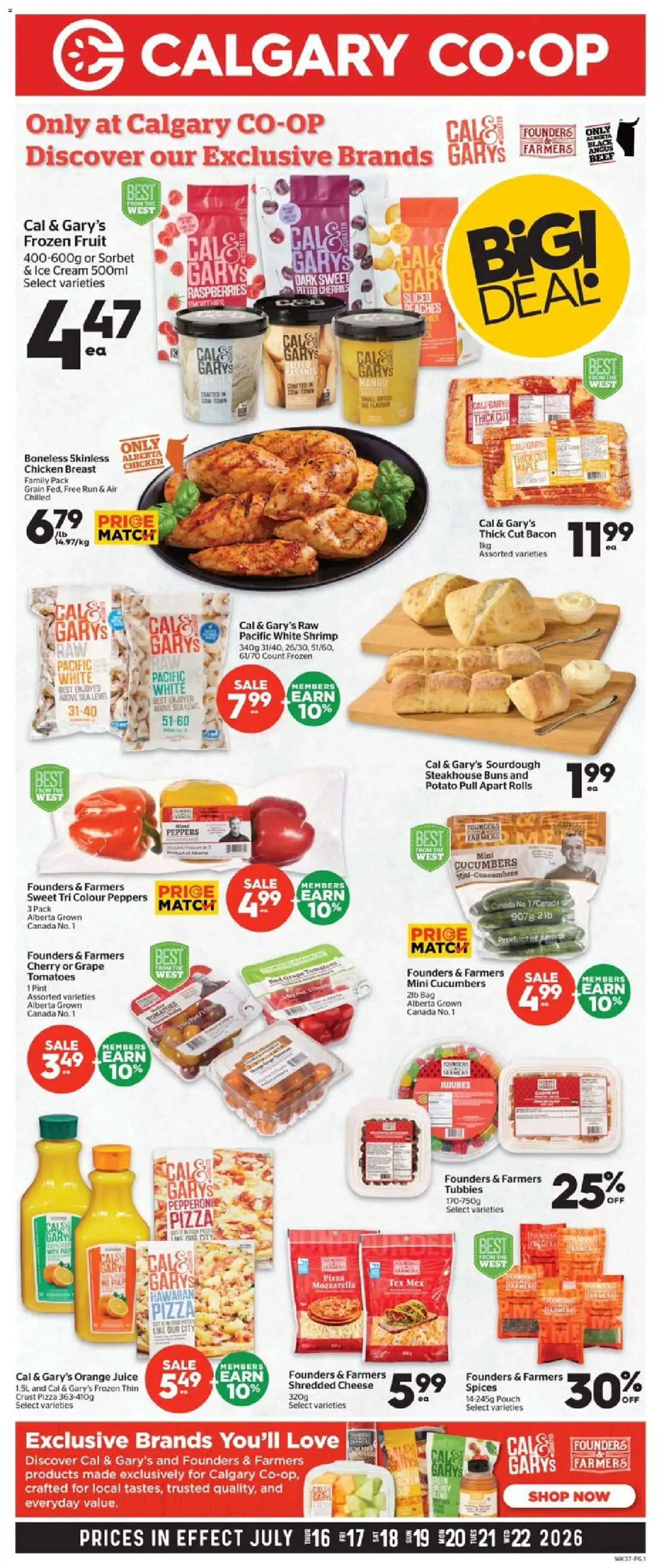 Calgary Co-op weekly flyer / circulaire from Jul 16, 2026 > weekly specials & deals