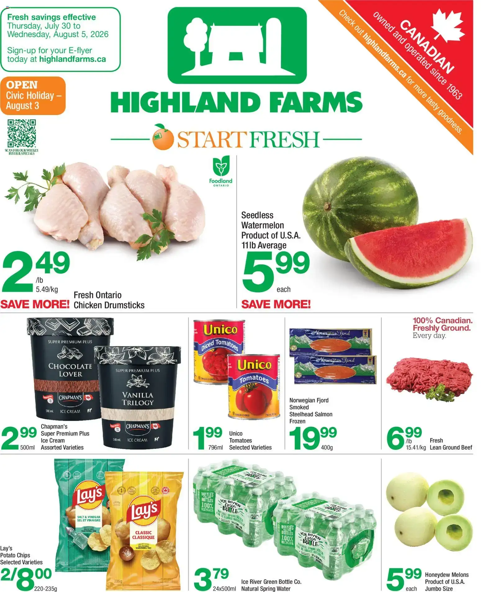 Highland Farms weekly flyer / circulaire from Jul 30, 2026 > weekly specials & deals