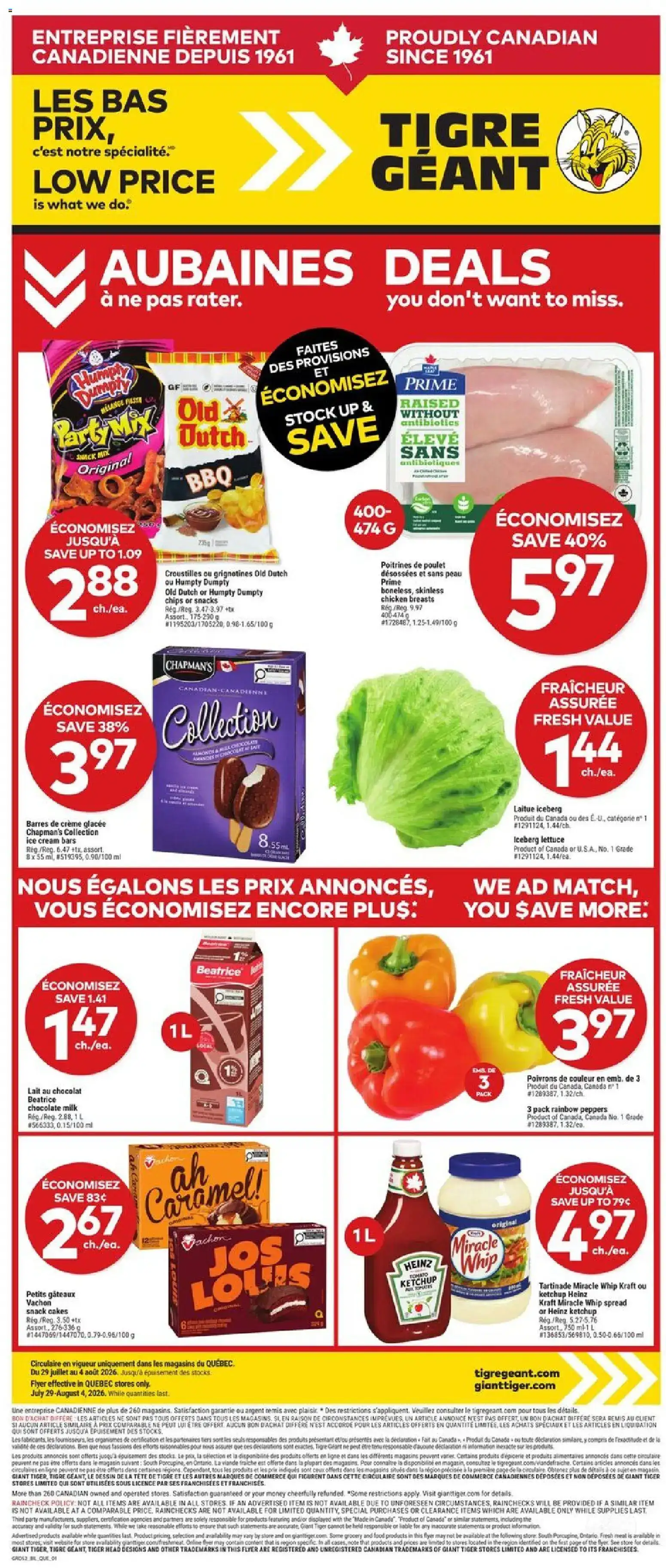 Giant Tiger Flyer | from Jul 29, 2026 | Weekly deals